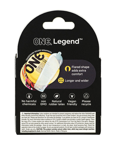 One The Legend XL Condoms - Box of 3