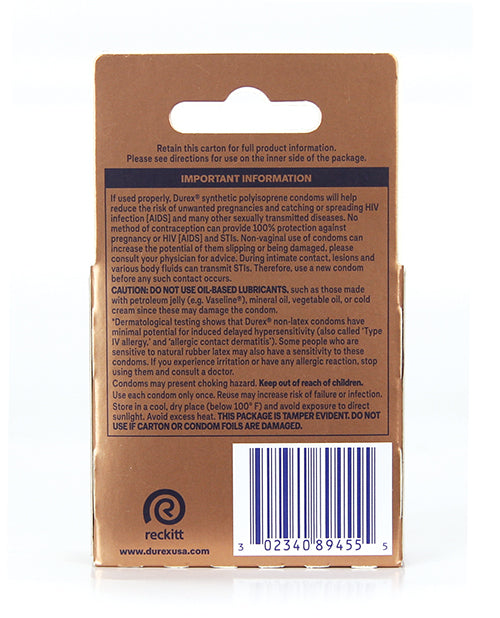 NO ETA Durex Avanti Real Feel Non Latex Condoms - Pack of 3