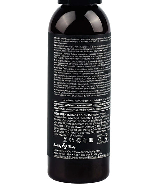 Earthly Body Earthly Body Hemp Seed by Night Edible Lotion - 2 oz Strawberry - Image 4