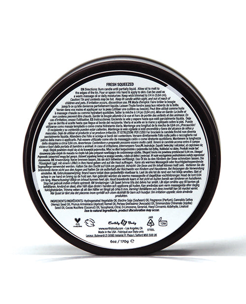 Earthly Body Earthly Body Summer 2025 3 in 1 Massage Candle - 6 oz Summer Fling - Image 3