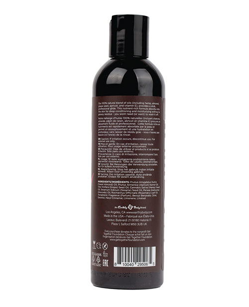 Earthly Body Massage & Body Oil - 8 oz Zen Berry Rose