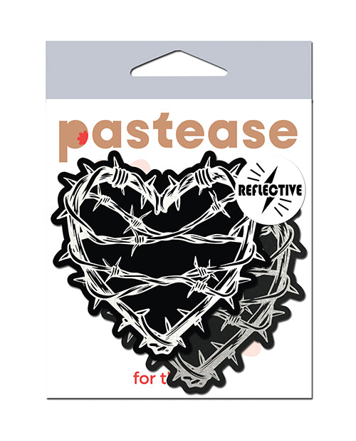 Pastease Pastease Premium Barbed Wire Heart Reflective - Black O/S - Image 5