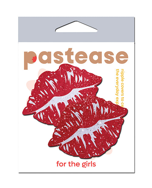 Pastease Pastease Premium Sparkle Kissing Lips - Red O/S - Image 5