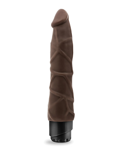 Blush Dr. Skin Cock Vibe 9" Vibrating Cock - Chocolate