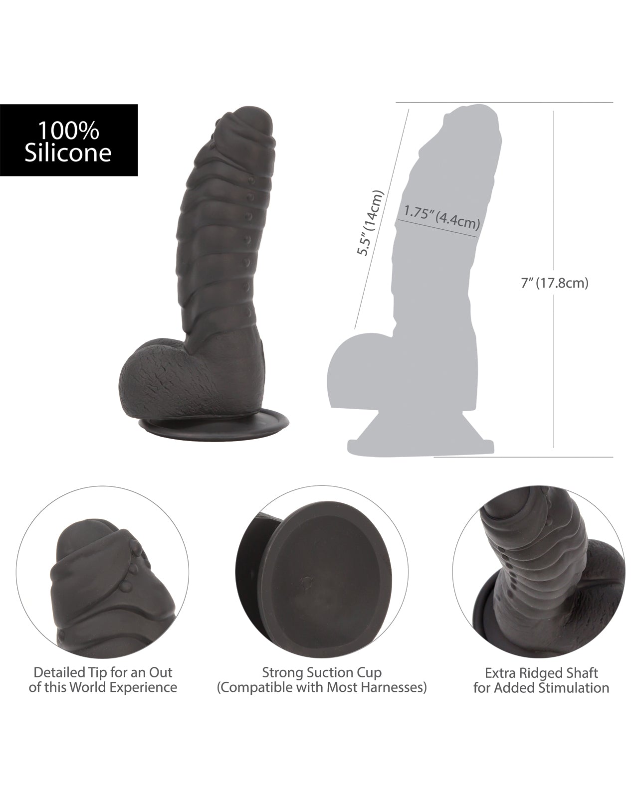 Addiction Ben 7" Dildo - Black