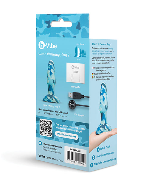 b-vibe Rimming Plug 2 - Camo - Image 7