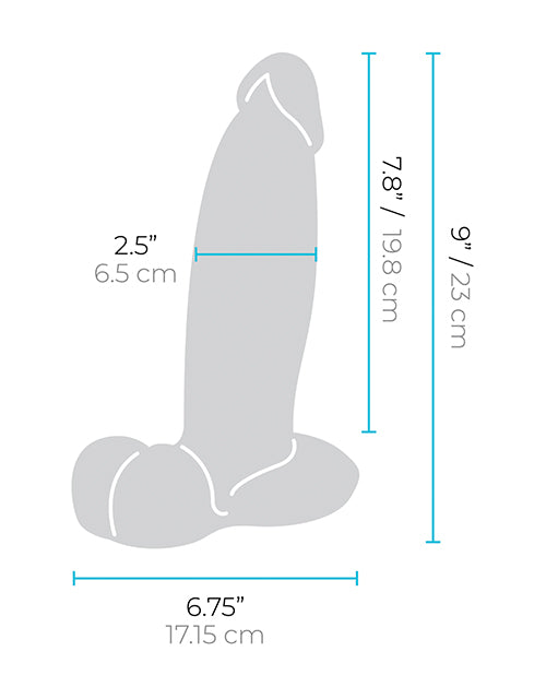 b-Vibe Slipskin 9" Girthy - Cream