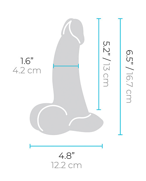 b-Vibe Slipskin 6.5" Curvy - Mocha