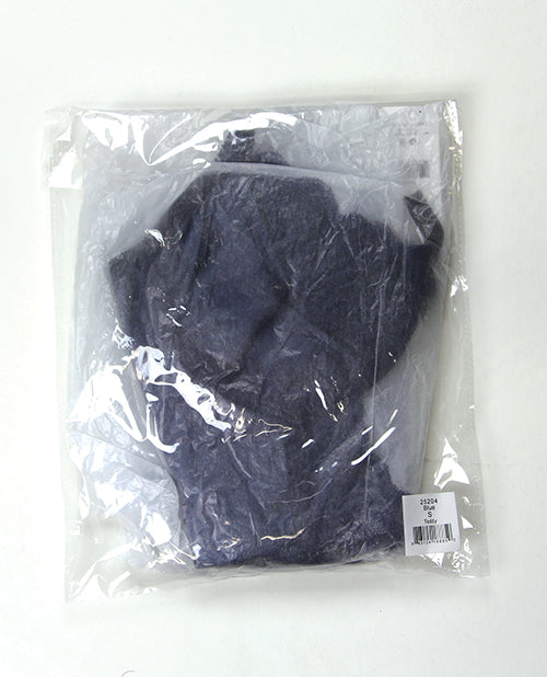 Darque Darque Midnight Wet Look & Lace Teddy - Blue LG - Image 2