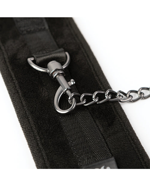 Sei Mio Legs Locked Padded Ankle Restraints - Black