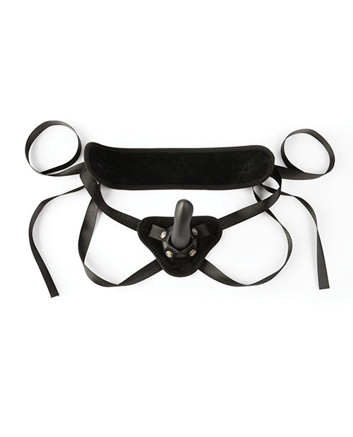 Sei Mio Cocked & Loaded Advanced Strap-On Harness & 6.5" Dildo - Black