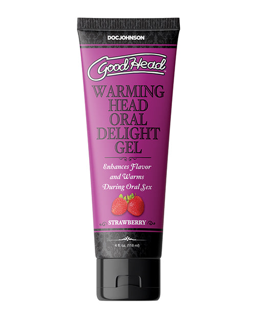 GoodHead GoodHead Warming Oral Delight Gel - 4 oz Strawberry - Image 4