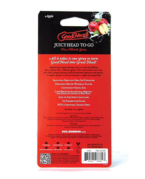 GoodHead GoodHead Juicy Head Dry Mouth Spray To Go - .30 oz Apple - Image 4