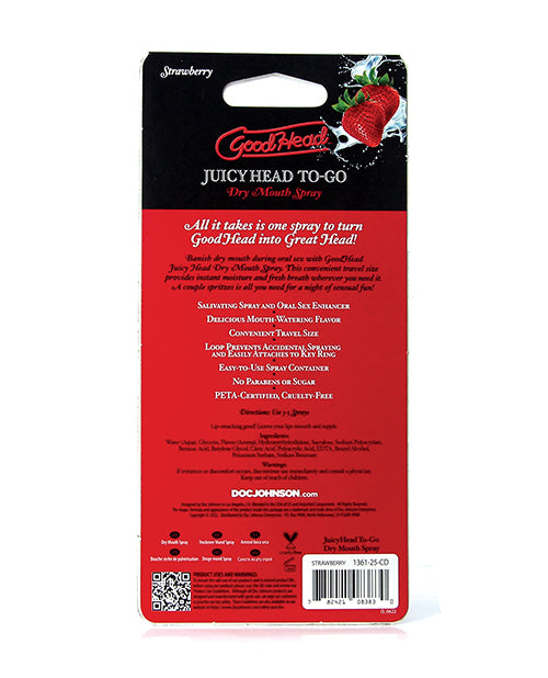 GoodHead GoodHead Juicy Head Dry Mouth Spray To Go - .30 oz Strawberry - Image 8