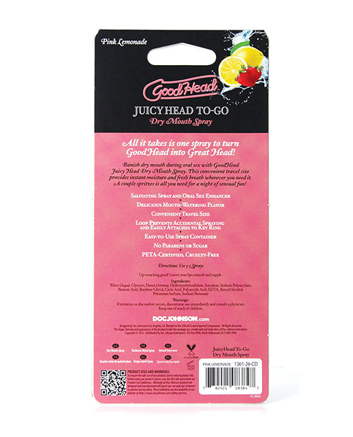 GoodHead GoodHead Juicy Head Dry Mouth Spray To Go - .30 oz Pink Lemonade - Image 4