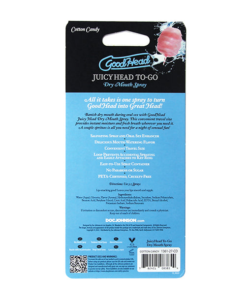 GoodHead GoodHead Juicy Head Dry Mouth Spray To Go - .30 oz Cotton Candy - Image 8