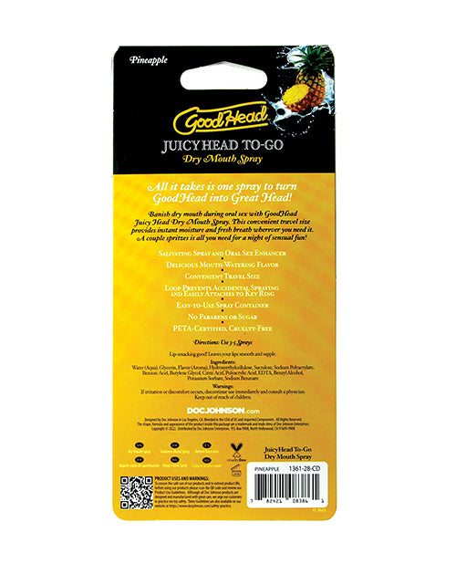 GoodHead GoodHead Juicy Head Dry Mouth Spray To Go - .30 oz Pineapple - Image 8