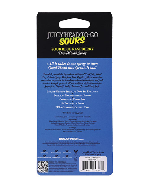 GoodHead GoodHead Juicy Head Dry Mouth Spray To-Go - .30 oz Sour Blue Raspberry - Image 8