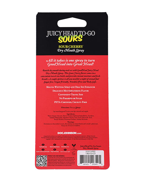GoodHead GoodHead Juicy Head Dry Mouth Spray To-Go - .30 oz Sour Cherry - Image 8