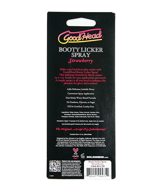 GoodHead GoodHead Booty Licker Spray - 1 oz Strawberry - Image 3