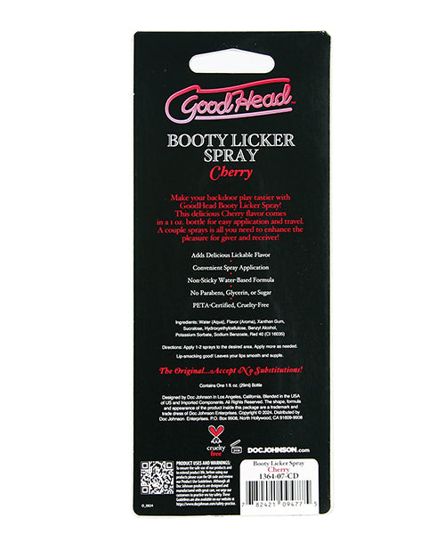 GoodHead GoodHead Booty Licker Spray - 1 oz Cherry - Image 3