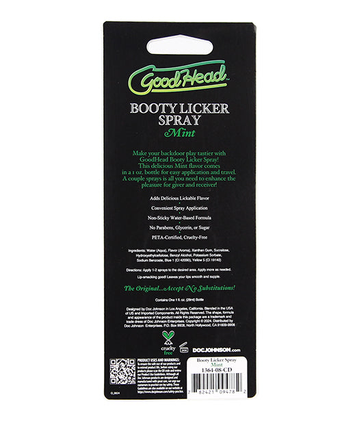 GoodHead GoodHead Booty Licker Spray - 1 oz Mint - Image 3