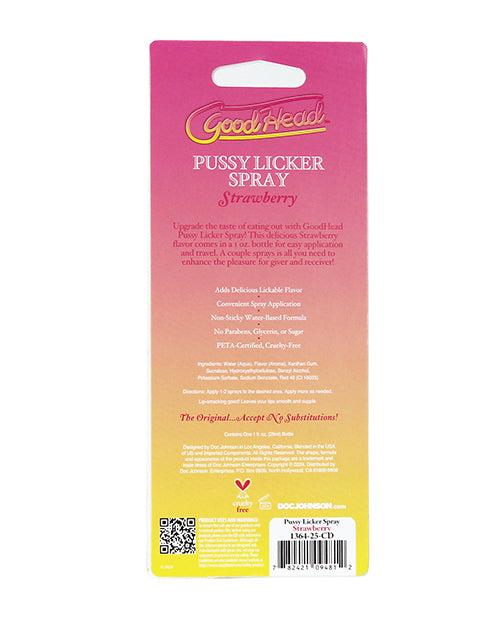 GoodHead Pussy Licker Spray - 1 oz Strawberry