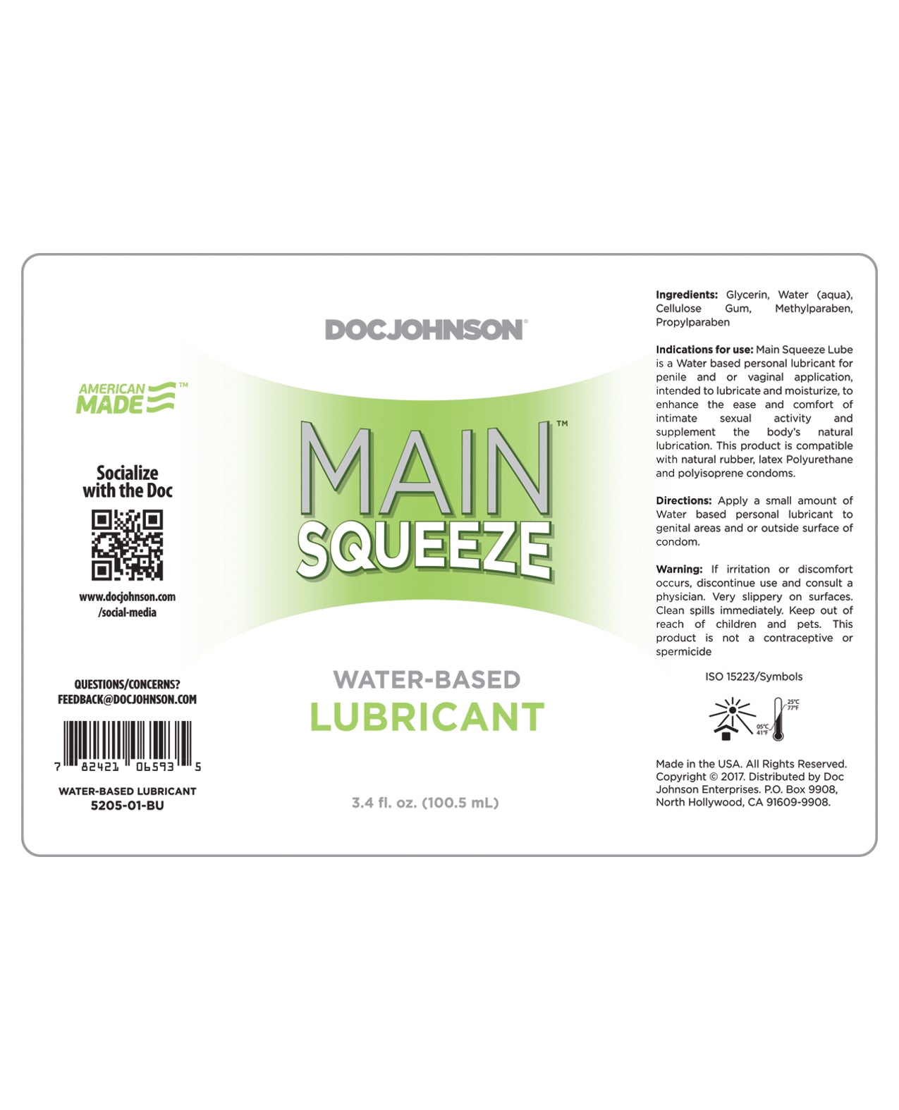 Main Squeeze Main Squeeze Water-Based Lubricant - 3.4 oz - Image 4