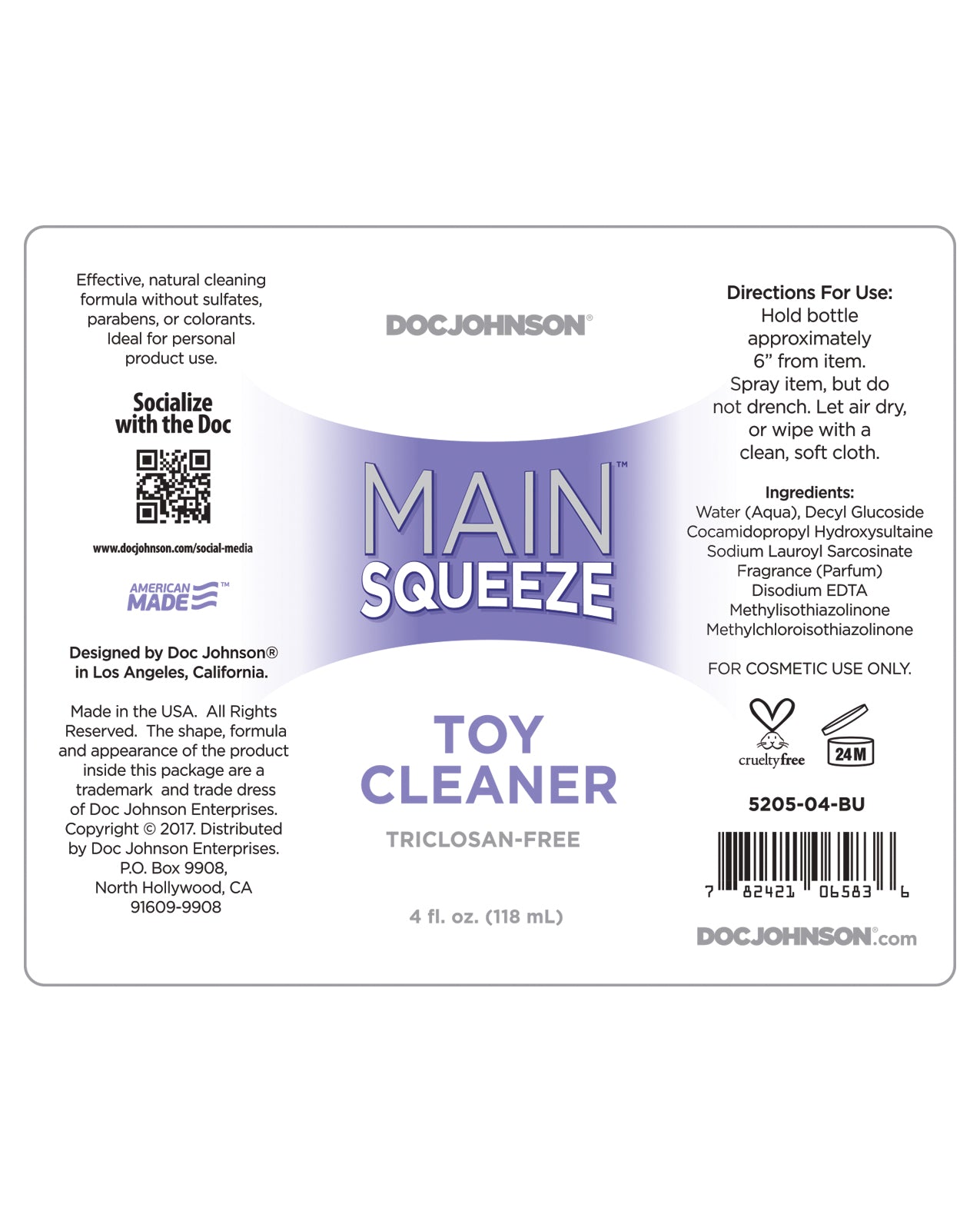 Main Squeeze Toy Cleaner - 4 oz
