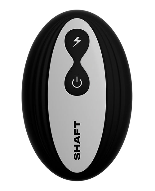Shaft Shaft Flexskin Liquid Silicone 9.5" Vibrating Curved Dong w/Balls - Mahogany - Image 6