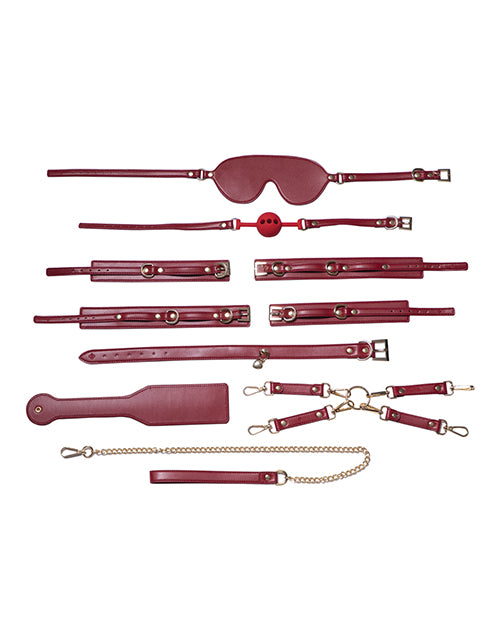 Honey Play Box Kinky Play Box Red Passion 8 pc Set Bondage Kit - Red - Image 8