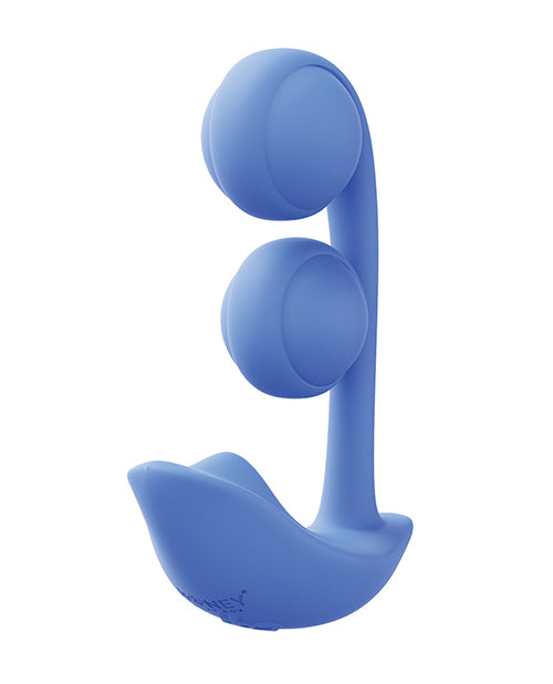 Melody Twin Balls Clit & G-Spot Vibrator - Blue