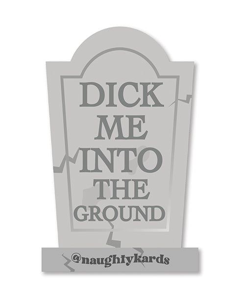 Kush Kards Halloween Dick In Ground Greeting Card w/Sticker - Image 4