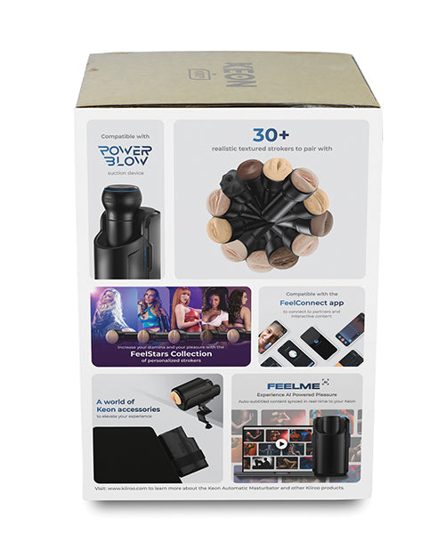 Kiiroo Keon New Box Combo Set w/Stroker - Black