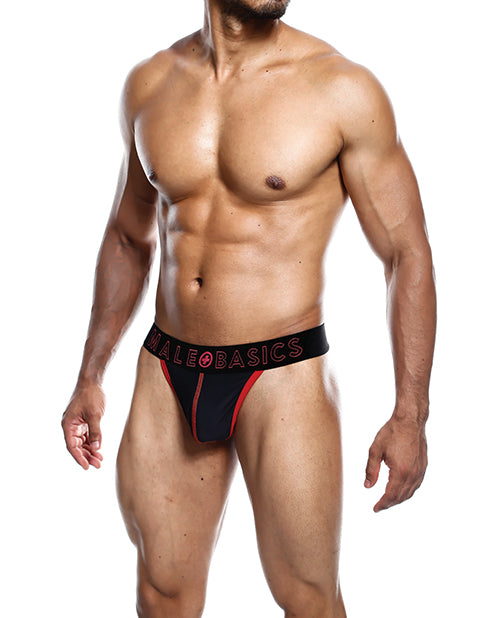 Male Basics Neon Thong Red LG
