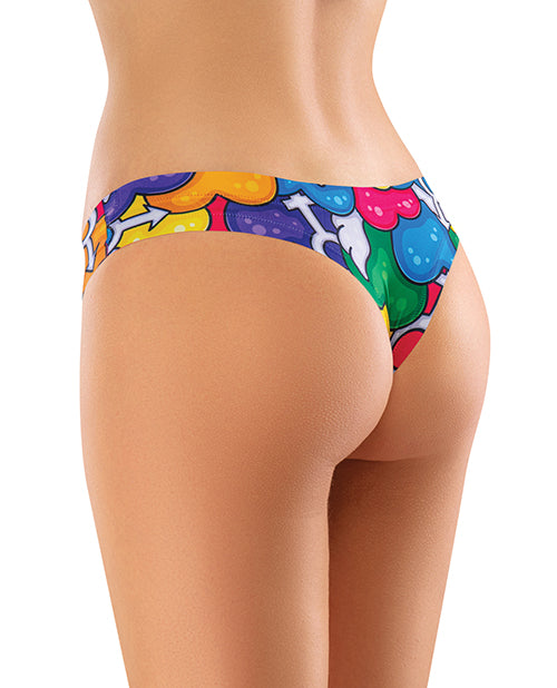 Mememe Pride Hearts Printed Thong MD