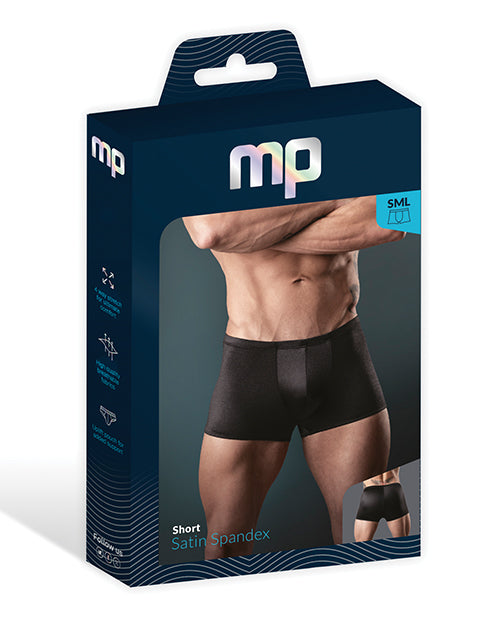 Male Power Male Power Satin Lycra Boxer Black Large - Image 4