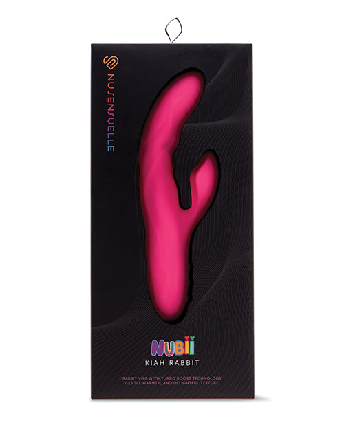 Nu Sensuelle Nu Sensuelle Nubii Kiah Turbo Boost & Heating Dual Stim Rabbit - Pink - Image 4