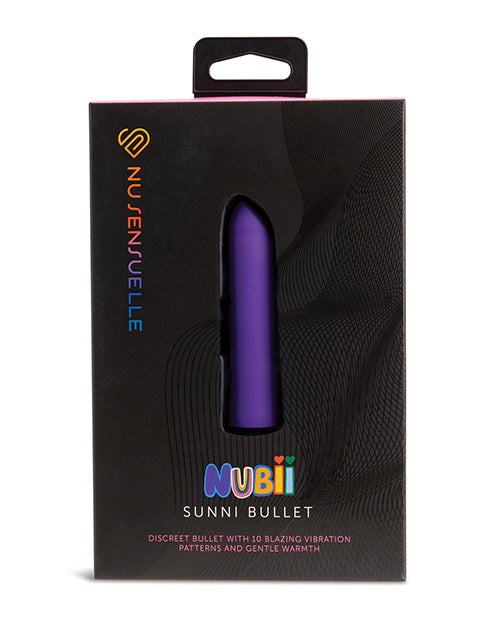 Nu Sensuelle Nu Sensuelle Sunni Nubii Warming Bullet - Purple - Image 6