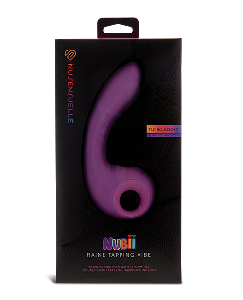 Nu Sensuelle Nu Sensuelle Raine Nubii Tapping Vibe w/Turbo Boost & Warming - Purple - Image 5
