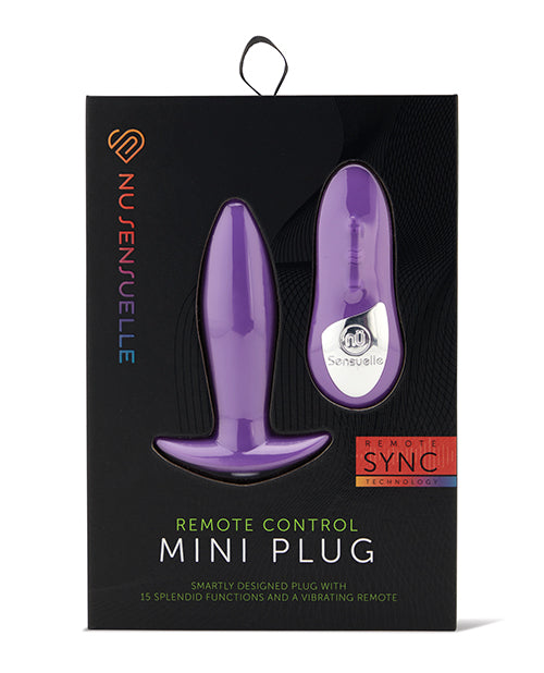 Nu Sensuelle Nu Sensuelle Remote Control Rechargeable Mini Plug - Purple - Image 6