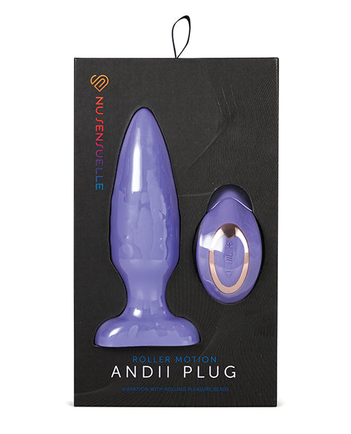 Nu Sensuelle Nu Sensuelle Andii Vertical Roller Motion Butt Plug - Ultra Violet - Image 5