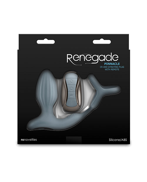 Renegade Renegade Pinnacle Cock Ring & Gyrating Prostate Massager - Gray - Image 4