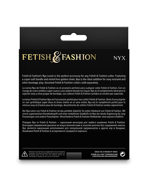 Fetish & Fashion Nyx Leash - Black