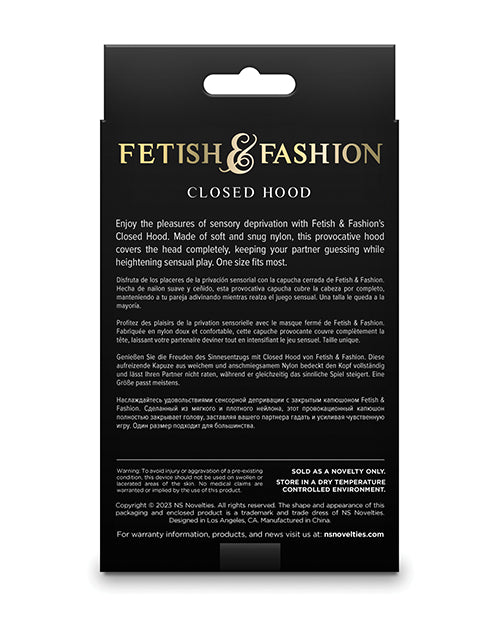 Fetish & Fashion Closed Hood - Black