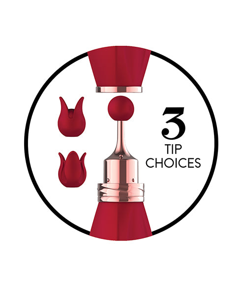 Gold Glam Tri-Tip Vibe - Red