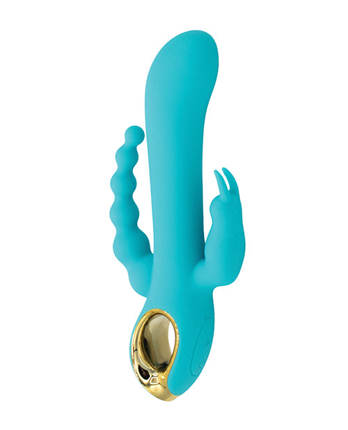 Mighty Magic 3-in-1 Vibrator - Eldorado | Dual Motor Aqua myluxurytoys Mighty Magic 3-in-1 Vibrator - Eldorado | Dual Motor Aqua myluxurytoys