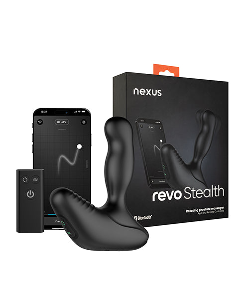 Nexus Nexus Revo Stealth App Enabled Rotating & Vibrating Prostate Massager - Black - Image 6