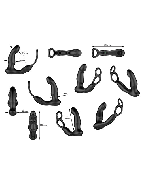 Nexus Nexus Simul8 Wave Dual Cock Ring Prostate Massage - Black - Image 5