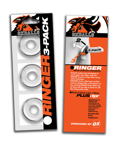 Oxballs Ringer Donut 1 - Clear Pack of 3
